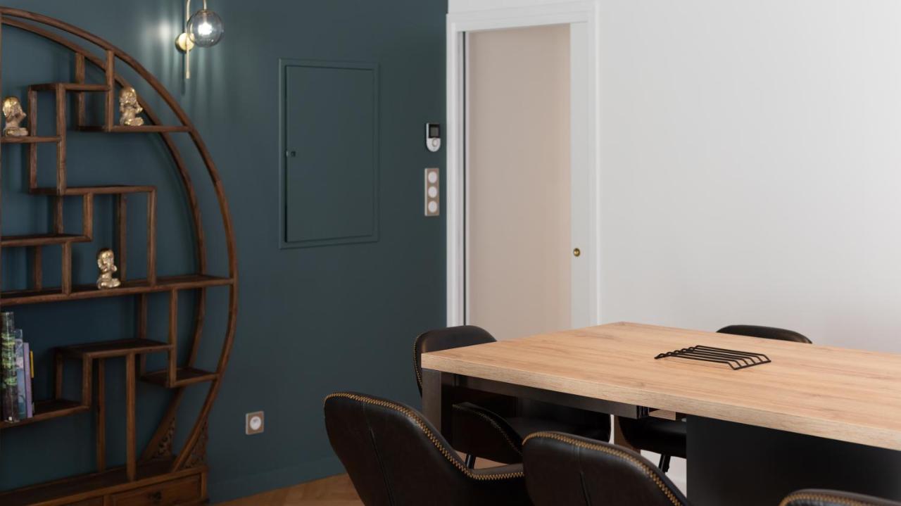 L'art déco : T3 à Rodez, 2 Places Parking Privé, Terrasse Exterior foto